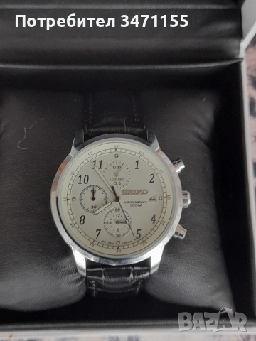 Кварцов мъжки хронограф Seiko, снимка 3 - Мъжки - 53151515