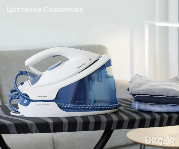 Парна станция SLIDING PERFECT 2400 W парен удар от 250 g/min и непрекъсната пара от 160 g/min, снимка 4 - Ютии - 49673010