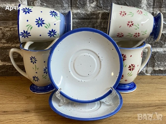 Керамика ръчно рисувана, снимка 4 - Чаши - 50895085