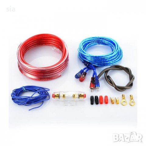 Комплект кабели за музика, колонки, усилвател, 600W, омплект кабели за авто музика с буш, снимка 2 - Аксесоари и консумативи - 27328176