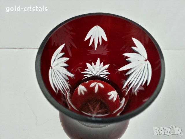  ваза цветен кристал, снимка 6 - Вази - 32739155