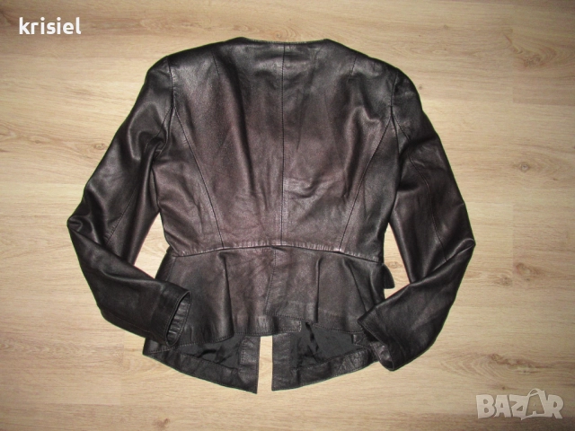 ZARA--ЕСТЕСТВЕНА КОЖА-СТРАХОТНО ЯКЕ--М номер, снимка 6 - Якета - 51944247
