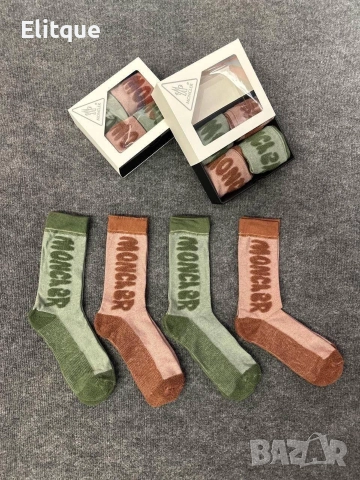 4 чифта чорапи в кутия UGG moncler Calvin Klein , снимка 2 - Дамски чорапи - 52907966
