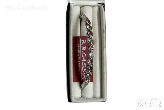 Ella Moriss гривна само за 15 евро pink round-cut faceted crystals., снимка 4 - Гривни - 53412017