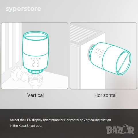 Интелигентният термостатичен радиаторен вентил TP-Link Kasa KE100 KIT контрол на температурата, снимка 4 - Други - 39717907