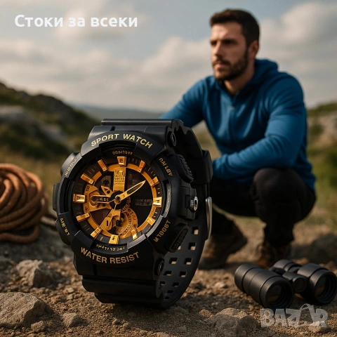 Мъжки мултифункционален часовник - Спортен, водоустойчив и удароустойчив, снимка 2 - Мъжки - 53257826