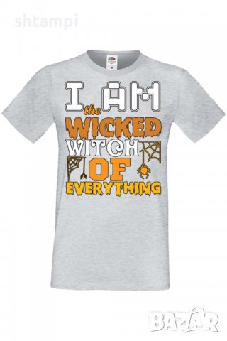 Мъжка тениска I'm The Wicked Witch Of Everything 3,Halloween,Хелоуин,Празник,Забавление,Изненада,, снимка 6 - Тениски - 38130368