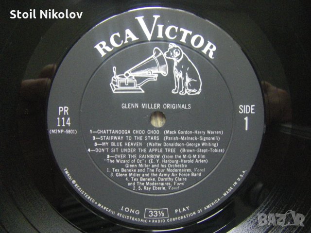 Плоча - Glenn Miller And His Orchestra ‎– Glenn Miller Originals - RCA Victor, PR-114, снимка 3 - Грамофонни плочи - 35360343