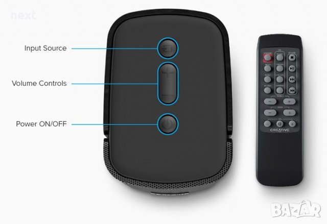 Безжични тонколони Creative Speakers 2.0 T100 + Гаранция, снимка 4 - Други - 35501143