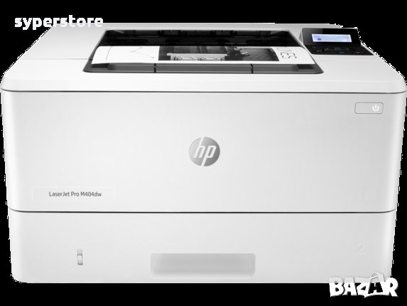 Принтер Лазерен Черно-бял HP LaserJet Pro M404DW Бърз и ефективeн принтер, снимка 1 - Принтери, копири, скенери - 33536532