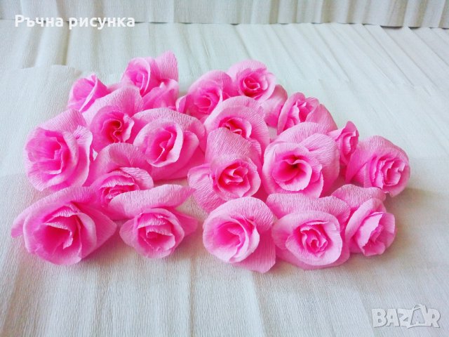 Рози за декорация 0.40ст брой, снимка 1 - Изкуствени цветя - 27019460