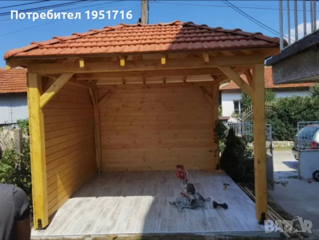 изграждане на дървени навеси 