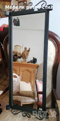Декорирано огледало от ковано желязо. Ръчна изработка. 