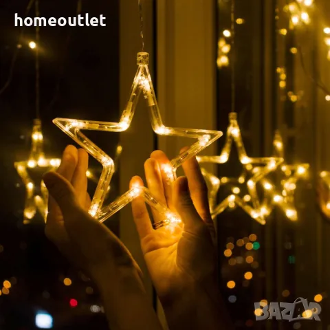 ПРОМОЦИЯ Гирлянд с лед светлини и звезди BELLACOCOOL LED0100040-EU, снимка 3 - Лед осветление - 48393100