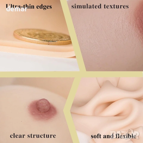 YAPOKCDS силиконови гърди, С-чашка, цвят слонова кост, снимка 3 - Други - 53400515