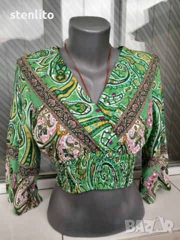 Нова дамска блуза Amisu размер S, снимка 10 - Блузи с дълъг ръкав и пуловери - 43180241