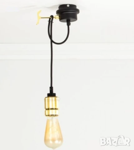 V-TAC - Метален държач, златен, алуминиев, прозрачен SKU: 3811 VT-7999, снимка 4 - Лампи за таван - 50993928