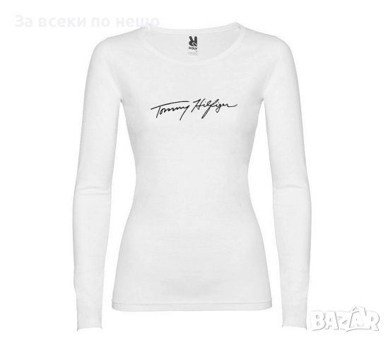 Tommy Hilfiger Дамска Бяла Блуза С Дълъг Ръкав - Налични Различни Модели Код LFS648, снимка 3 - Блузи с дълъг ръкав и пуловери - 51625257