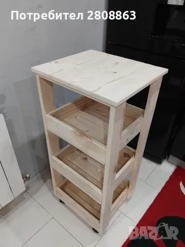 Подвижна етажерка , снимка 2 - Етажерки - 47935617