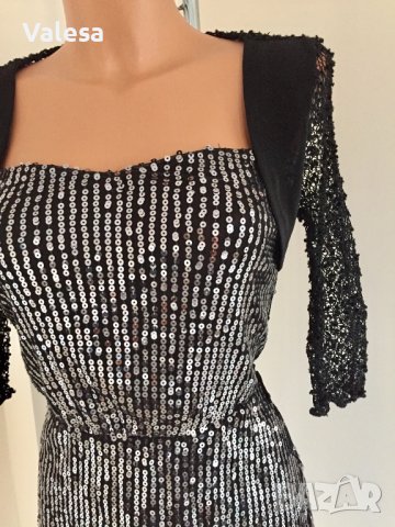 Дамска рокля с паети, снимка 4 - Рокли - 43504989