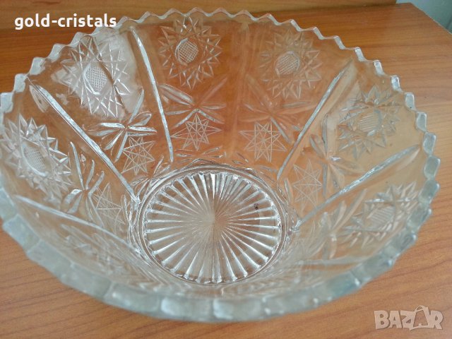 кристална купа фруктиера, снимка 2 - Антикварни и старинни предмети - 28251201