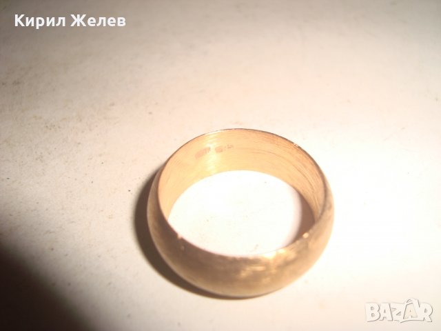 БЛЕСТЯЩА ПОЗЛАТЕНА БРОНЗОВА СТАРА ХАЛКА ПРЪСТЕН с ПЕЧАТИ 14К 585 РЪЧНА ИЗРАБОТКА за КОЛЕКЦИЯ 19690, снимка 12 - Антикварни и старинни предмети - 32577528