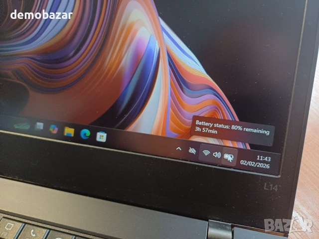 14'FullHD IPS Lenovo L14 Core™ i3-10th/256GB SSD Nvme/8GB RAM - отлична батерия, снимка 6 - Лаптопи за работа - 53324807