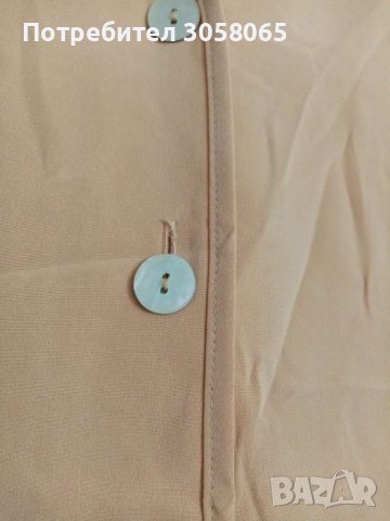 лятна риза с къс ръкав в прасковено L XL , снимка 4 - Ризи - 36774976