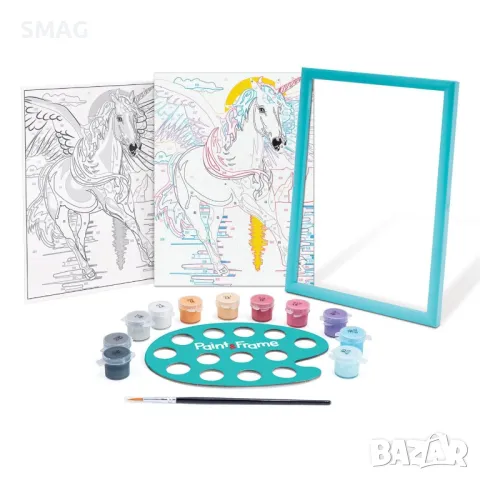Paint & Frame Рисуване по номера Вълшебен еднорог S_1226651, снимка 2 - Рисуване и оцветяване - 49261936