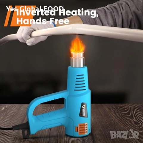 GoGonova пистолет за горещ въздух 2000W с бързо нагряване, снимка 4 - Други инструменти - 53339026