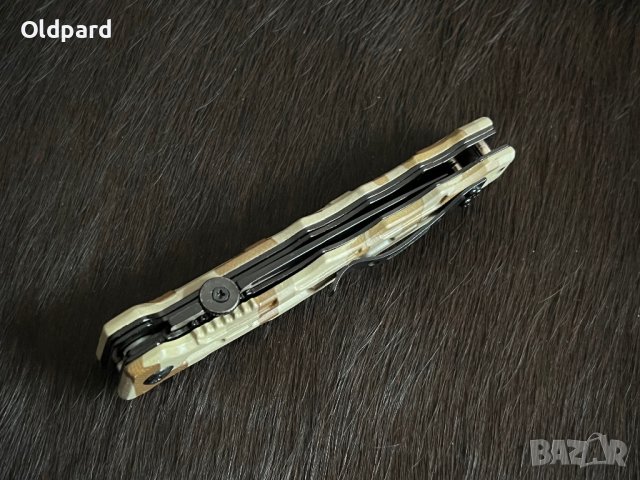 Сгъваем нож (flipper) във военен стил Linder Slingshot. (337912), снимка 2 - Ножове - 43032779