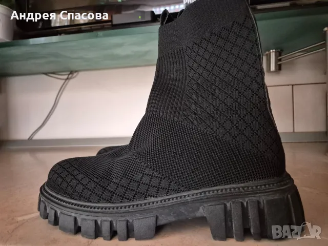 Боти тип чорап н.39, снимка 5 - Дамски боти - 48652704
