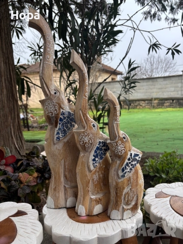 Слонче от дърво, снимка 4 - Декорация за дома - 52796772