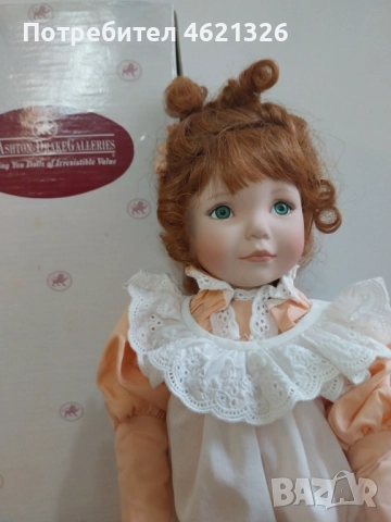 Колекционерска порцеланова кукла Праскови и крем Ashton Drake нова, снимка 2 - Декорация за дома - 52044064