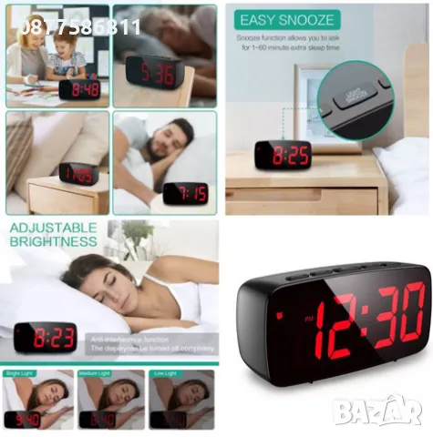 НОВИ СВЕТЕЩИ ЧАСОВНИЦИ.ПОСТОЯННО СВЕТЕЩ LED ЧАСОВНИK С ГОЛЕМИ ЦИФРИ НА ТОК ИЛИ БАТЕРИИ,ТЕРМОМЕТЪР., снимка 2 - Други - 44322702