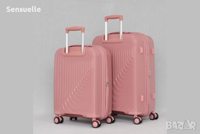 Комплект малък и среден куфар - различни цветове, снимка 6 - Куфари - 52592498