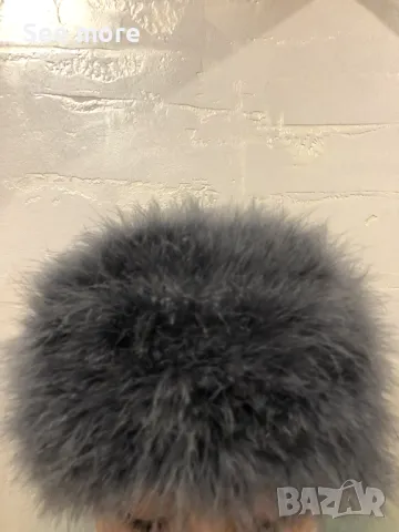 Шапки в два цвята щраусови пера, снимка 13 - Шапки - 48420198