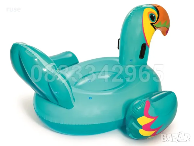 НОВИ! Надуваем остров дюшек 2.07м Bestway Tipsy Toucan Ride-On , снимка 3 - Надуваеми играчки - 49074078