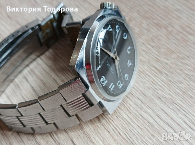 Рядък часовник Ракета СССР коронка на 5 часа, снимка 6 - Антикварни и старинни предмети - 44014677