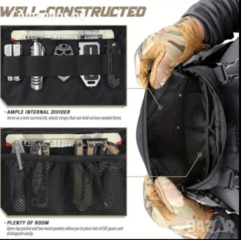 Тактическа чанта (Green) , снимка 5 - Екипировка - 51435125