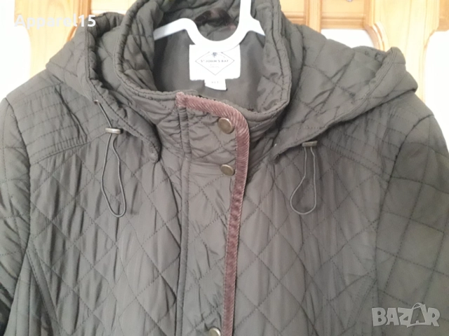 Американско марково тъмнозелено яке с качулка L/ XL, снимка 3 - Якета - 52388568