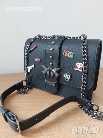 Луксозна черна чанта-VL114T, снимка 2 - Чанти - 43171061