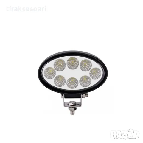 ТОП ОБЯВА Стойка за номер Ролбар с халогени фарове елипса 2 броя 52W, снимка 4 - Аксесоари и консумативи - 49624274