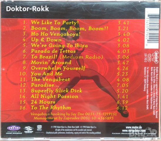 Vengaboys – Up & Down - The Party Album! (1998, CD) , снимка 2 - CD дискове - 38446961