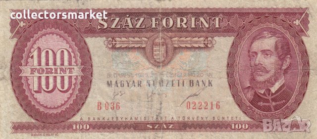 100 форинта 1995, Унгария