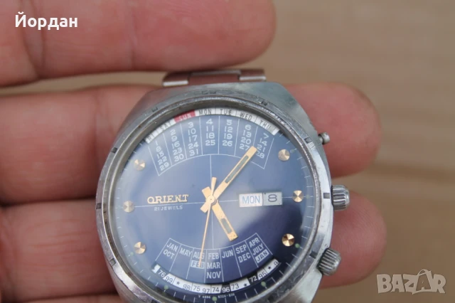 Японски мъжки часовник ''Orient'' вечен календар, снимка 7 - Мъжки - 50645691
