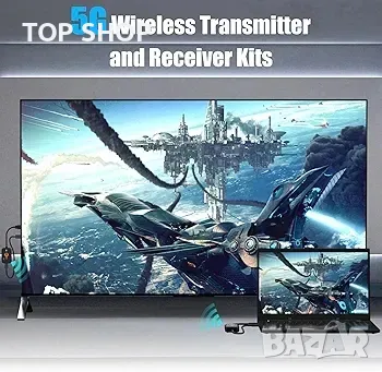 PW-DT248W-H Безжичен HDMI, 5G удължител 98FT/30M, снимка 6 - Приемници и антени - 48751729