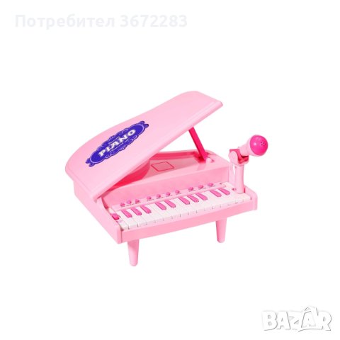 Бебешко многофункционално пиано с микрофон, снимка 2 - Музикални играчки - 43447976