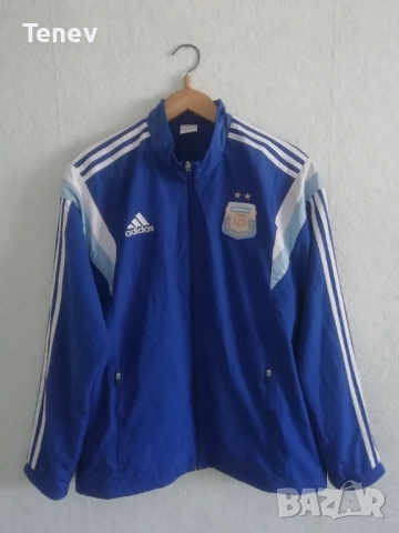 Argentina 2014 World Cup Adidas оригинално мъжко горнище анцуг Аржентина Световно Футбол 