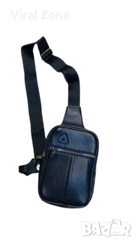 Стилна мъжка чанта от естествена к